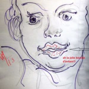 dessin de la bouche par vladimir mitz